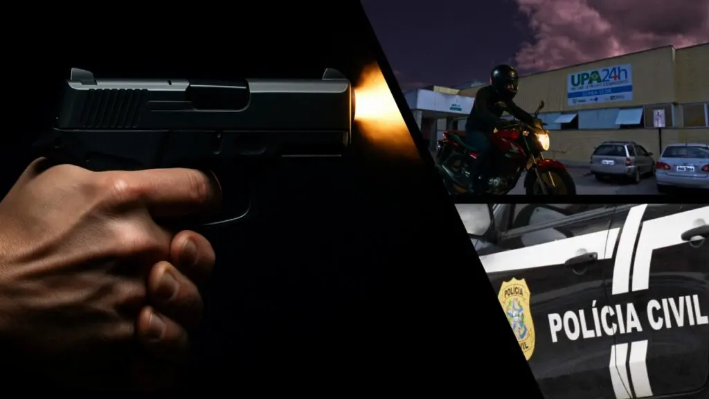 Jovem é baleado ao pilotar moto na Serra