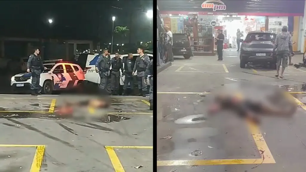 Jovem morre em posto de combustíveis após ser espancado em Jacaraípe PM isolou o posto onde jovem morreu após pedir ajuda, em Jacaraípe