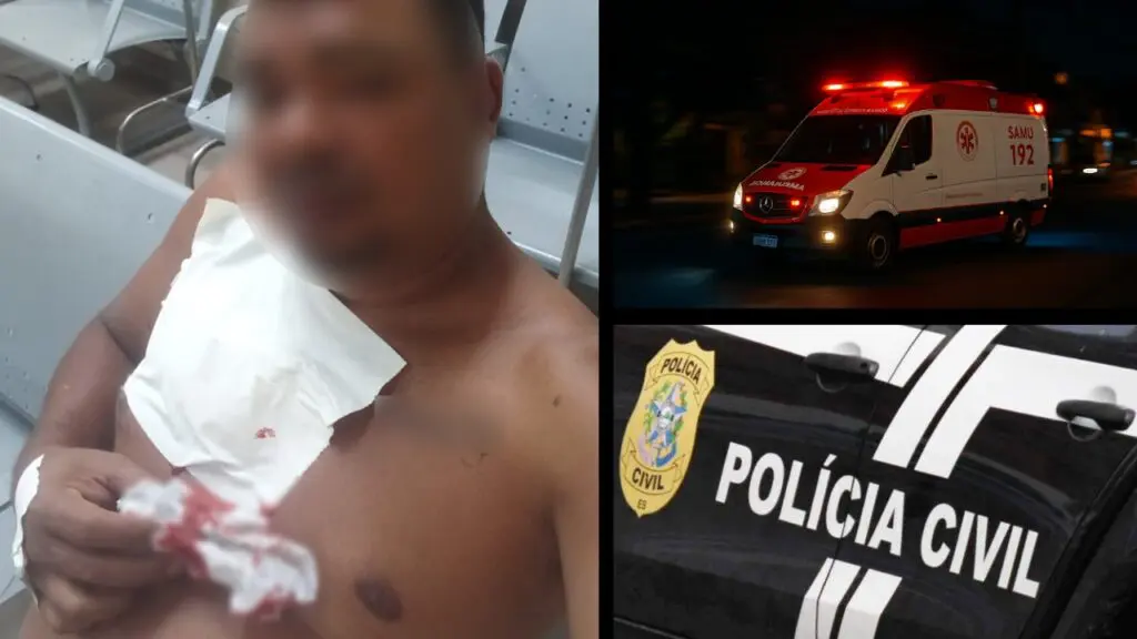 Homem é esfaqueado no peito pela companheira durante ataque de ciúmes na Serra Mulher tem ataque de ciúmes e esfaqueia companheiro após ele descobrir que seria avô na Serra
