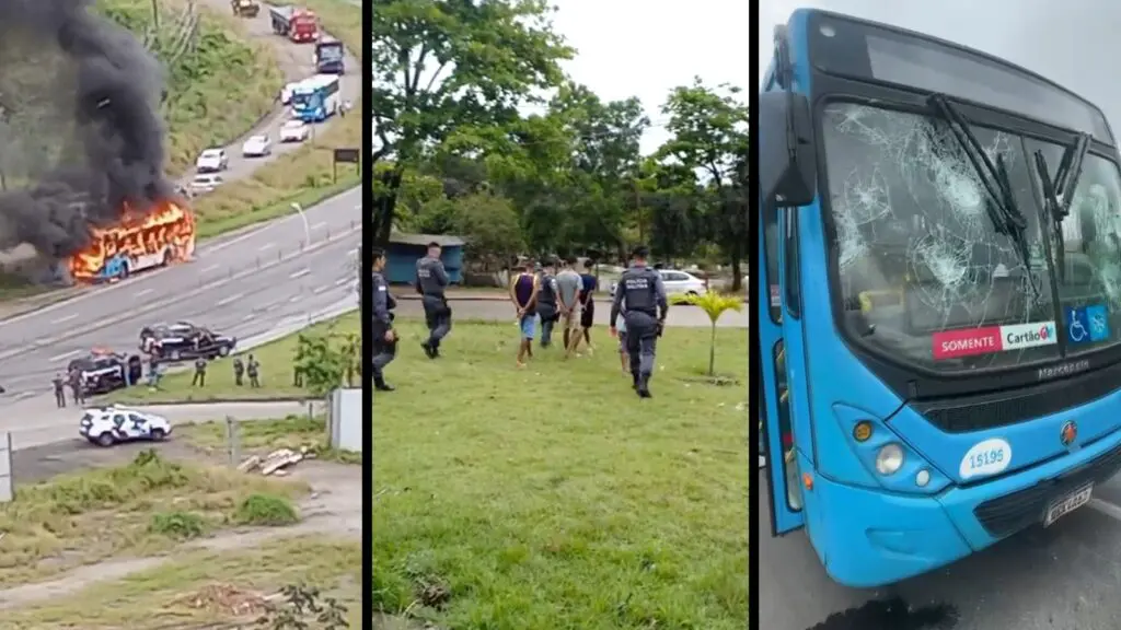 Suspeitos são detidos após ataques a ônibus na Serra