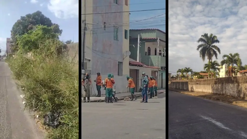 Prefeitura realiza limpeza de ruas em Castelândia após morador procurar o Serra Noticiário