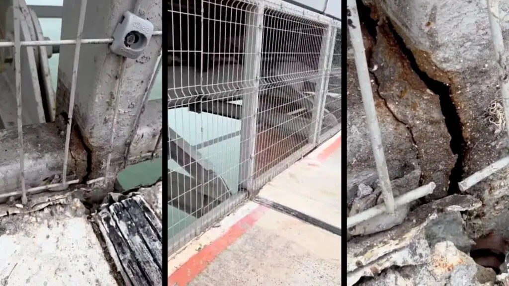 Ciclistas alertam para trincas e soldas rompidas na Ciclovia da Vida, na Terceira Ponte