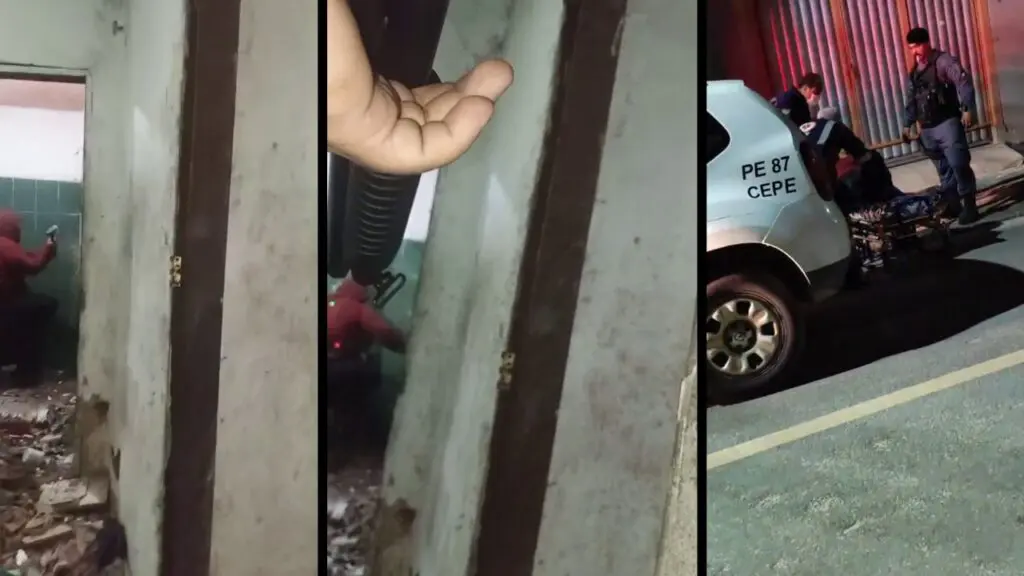 PM imobiliza mulher que destruía a própria casa com marreta na Serra