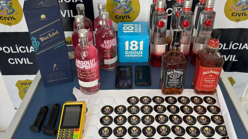 Operação Brinde Amargo: Polícia Civil prende suspeito por venda de bebidas falsificadas no ES