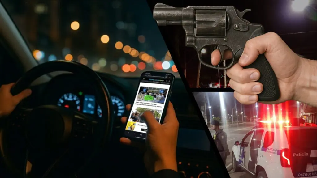 Assaltantes armados disparam contra o pescoço de motorista de aplicativo durante assalto na Serra