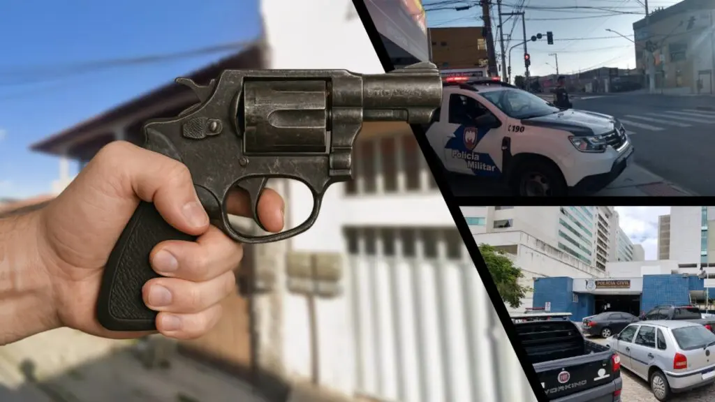 Assaltante armado rouba viatura de policiais militares em Feu Rosa