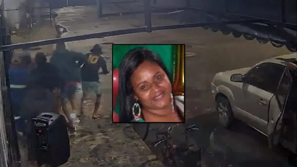 Mislene Ferreira dos Santos, 40 anos, morta após ser baleada na perna e cair durante ataque no Bairro das Laranjeiras, na Serra.