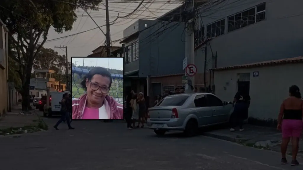 Local onde carro atropelou e matou idosa de 62 anos na Rua dos Eucaliptos, bairro Feu Rosa, na Serra