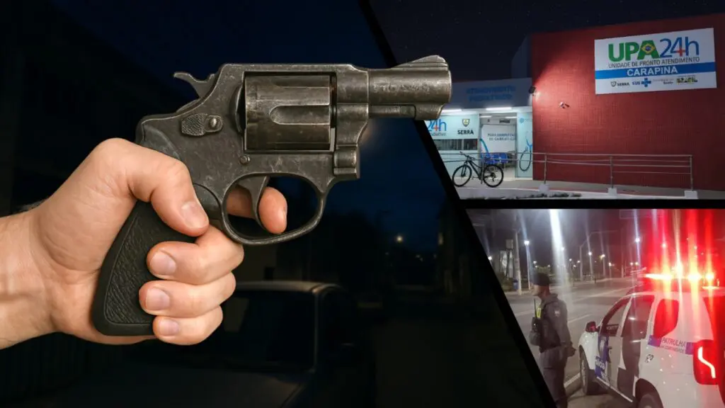 Sujeito é baleado e preso após troca de tiros na Serra