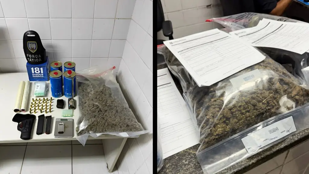 Força Tática flagra holandês e brasileiro vacilando com laboratório de haxixe na Serra Visita de holandês termina com grande arrocho da PM e apreensão de drogas na Serra