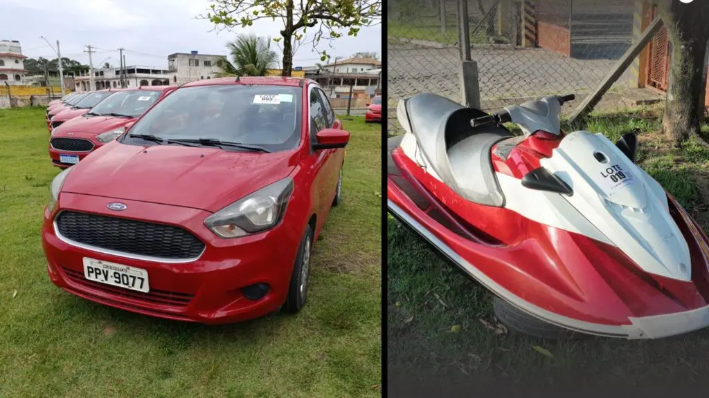 Ford Ka e jet ski Yamaha entre os lotes do leilão do Corpo de Bombeiros