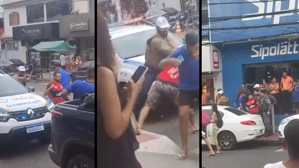 Agente de trânsito usa taser para conter motorista na Avenida Central, Laranjeiras