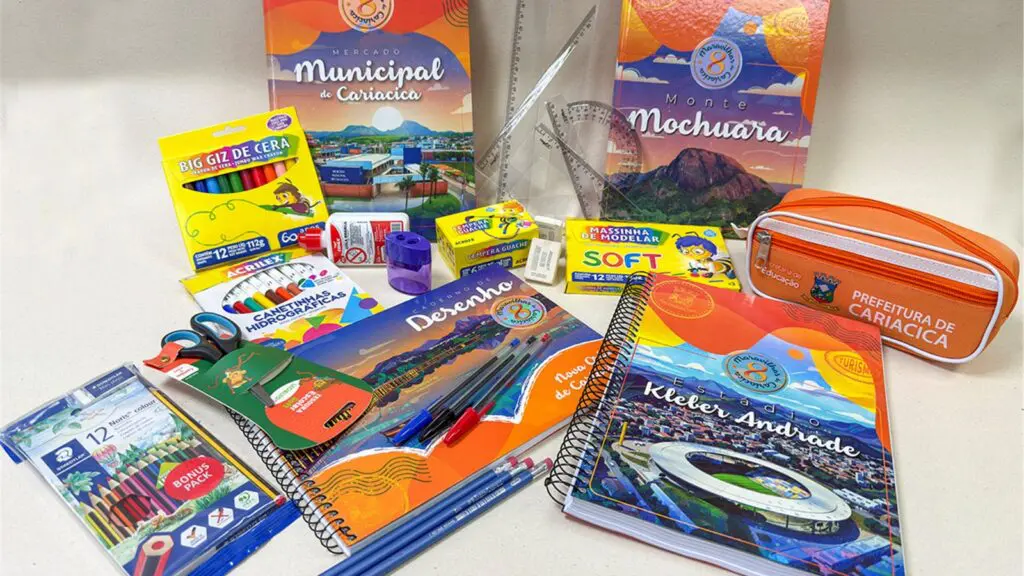 Prefeitura de Cariacica entrega kits de material escolar no 1º dia de aula para 55 mil alunos