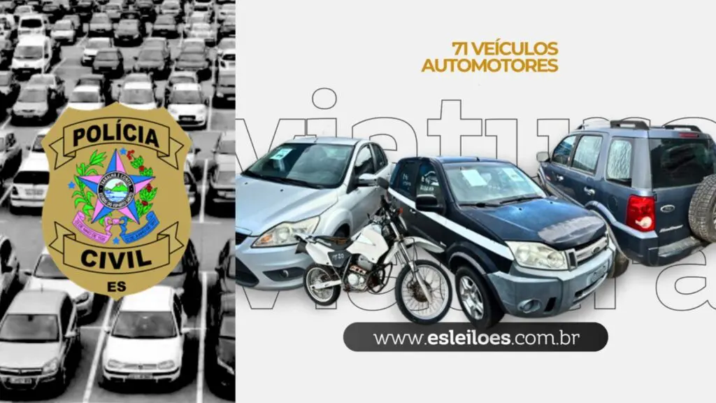 Polícia Civil realizará o 1º leilão de viaturas de 2026