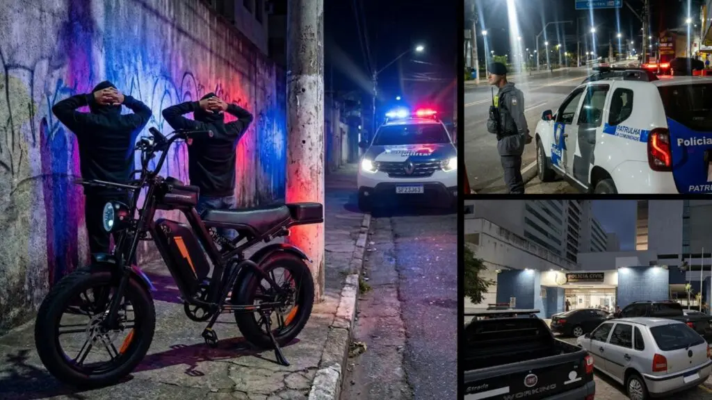 Adolescente é roubado na Serra, e rastreador de bicicleta elétrica ajuda a PM a prender assaltantes