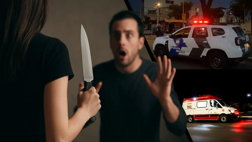 Homem leva facada no peito após discussão com enteada na Serra