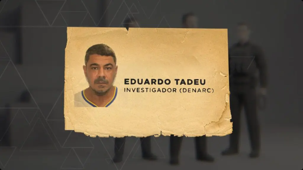 Eduardo Tadeu, investigador do Denarc, é suspeito de liderar o esquema de desvio de drogas No ES