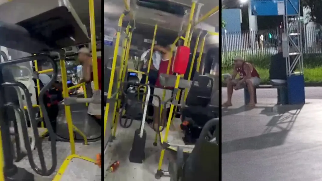 Motorista de ônibus é atacado por sujeito armado com faca na Serra