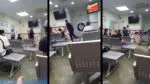 Momento em que feridos no tiroteio deste feriado (01) recebem socorro médico.