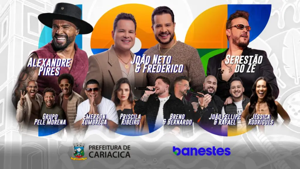 Alexandre Pires e João Neto & Frederico agitam festa de 136 anos de Cariacica