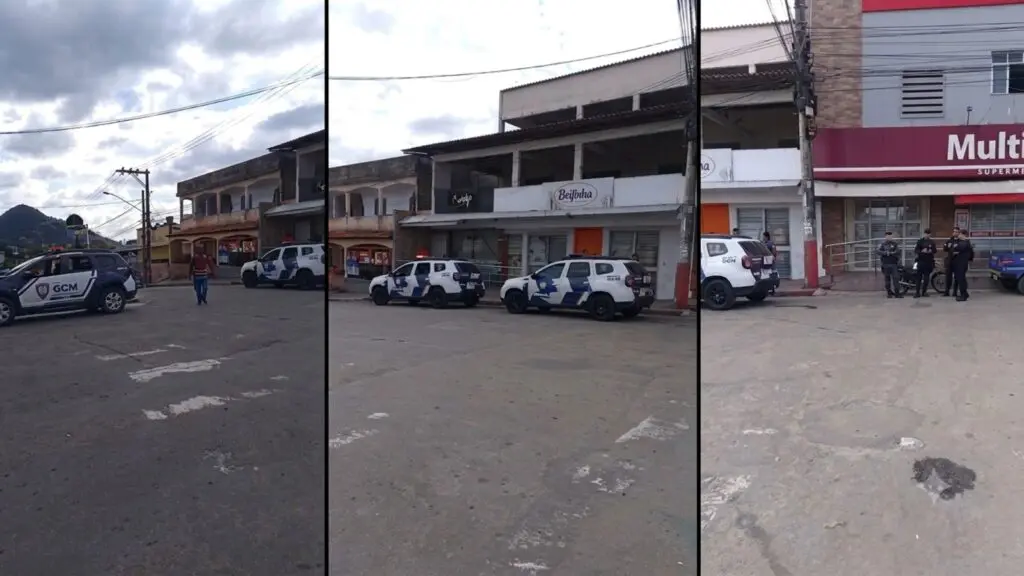 Comércio de portas fechadas no bairro Jardim Bela Vista após ameaças de criminosos.