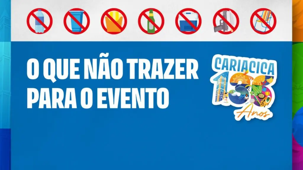 Festa de Cariacica: veja itens proibidos no Parque de Exposições