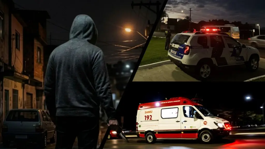 Homem leva facada no pescoço após lutar com assaltante na Serra Homem é ferido com golpe de faca durante tentativa de assalto na Serra