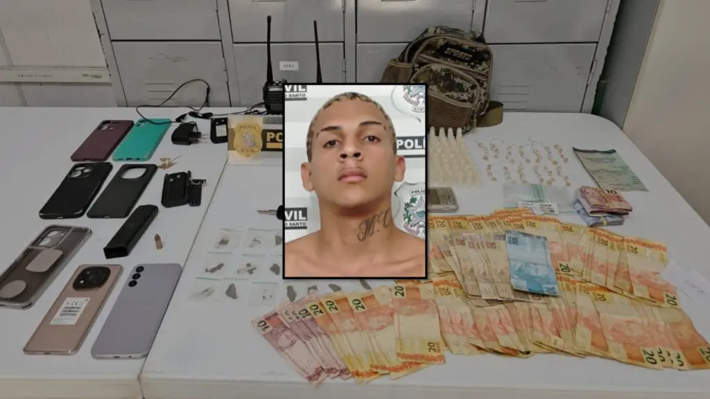 Gerente do tráfico é preso por suspeita de latrocínio contra motorista de aplicativo na Serra Suspeito de matar motorista de app é preso na Serra