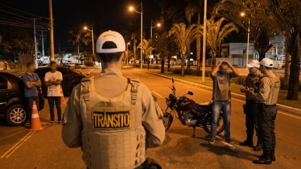 Homem tenta incendiar moto durante abordagem e acaba detido na Serra Guarda da Serra detém homem que perdeu o controle e tentou incendiar motocicleta durante fiscalização