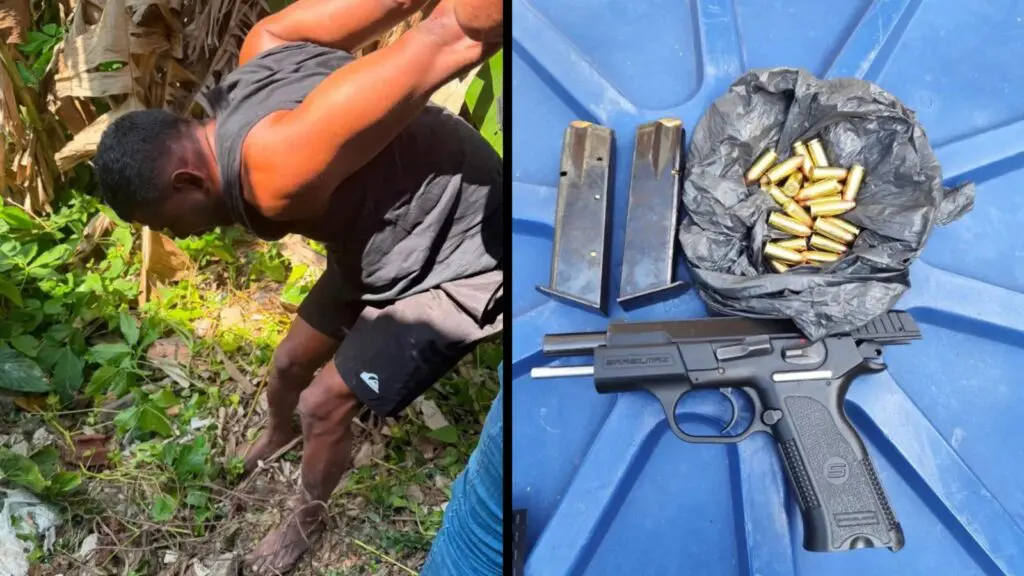 Polícia Penal prende foragido durante negociação de armas na Serra Foragido é preso durante negociação de armas na Serra