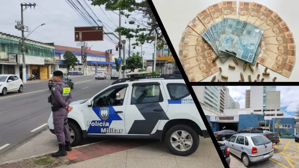 Homem é preso após tentar subornar policiais militares com R$ 17 mil na Serra PM prende jovem após tentativa de suborno de R$ 17 mil na Serra