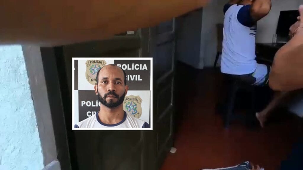 Vídeo: Homem condenado pela justiça por matar um bebê é preso no bairro Nova Carapina I