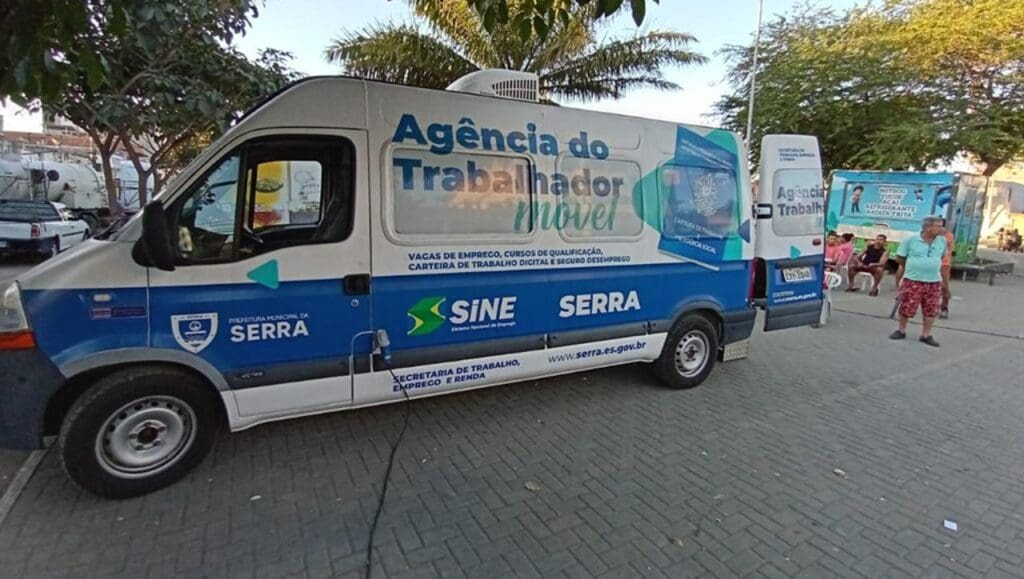 Foto da van Agência do Trabalhador