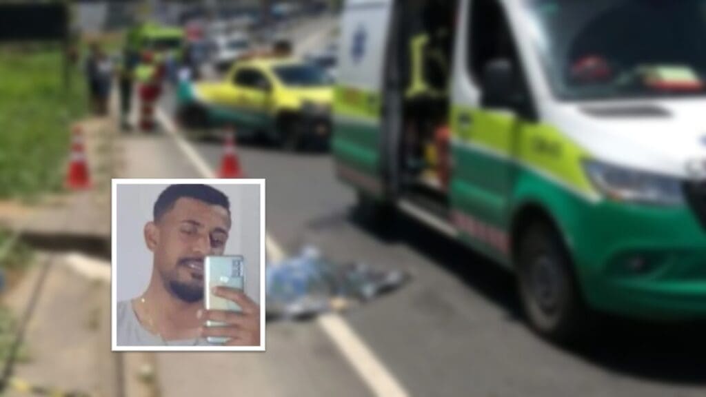 Motociclista morre na hora após ser atingido por carreta na BR-101, na Serra