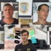 lista de fotos com os detidos pela DHPP da Serra com figurinha do Delegado Sandi mori