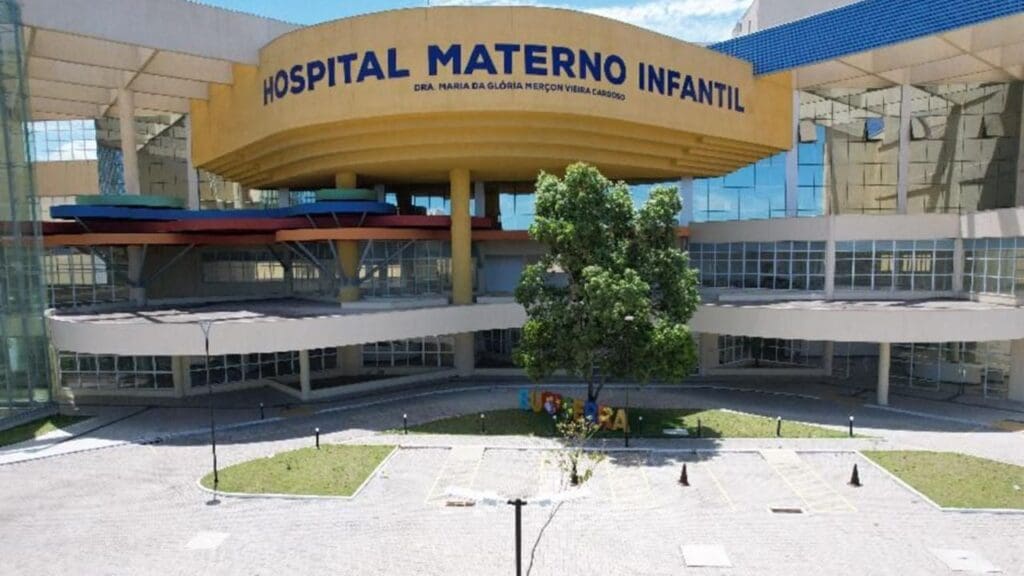 Vista da entrada do Hospital Municipal Materno Infantil (HMMI), em Colina de Laranjeiras Serra/Espirito-Santo