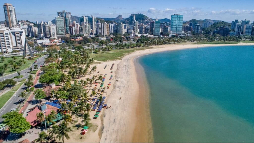 Vista aérea da cidade de Vitória