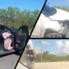 Imagens do acidente ocorrido na Rodovia das Paneleiras