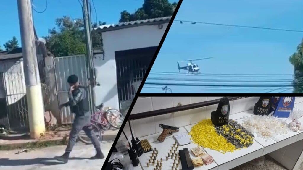 Moradores reclamam de operação e PM realiza apreensão no bairro Planalto Serrano Operação da PM em Planalto Serrano