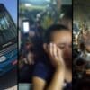 Arte com três imagens na primeira imagem, um ônibus do Sistema Transcol, nas outras duas imagens dezenas de pessoas dentro de um onibus superlotado