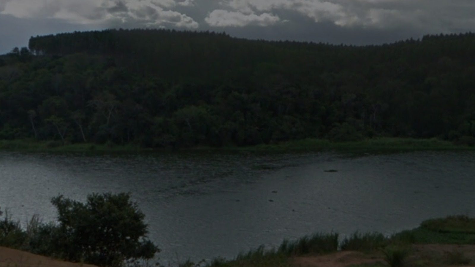 Imagem de uma lagoa na região do Planalto Serrano na Serra. um local com muitas arvores e vegetação abundante