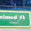 Fachada da empresa Unimed, em Vitória