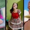 Arte com 3 imagens com a foto de uma adolescente de 16 anos desaparecida na cidade da Serra