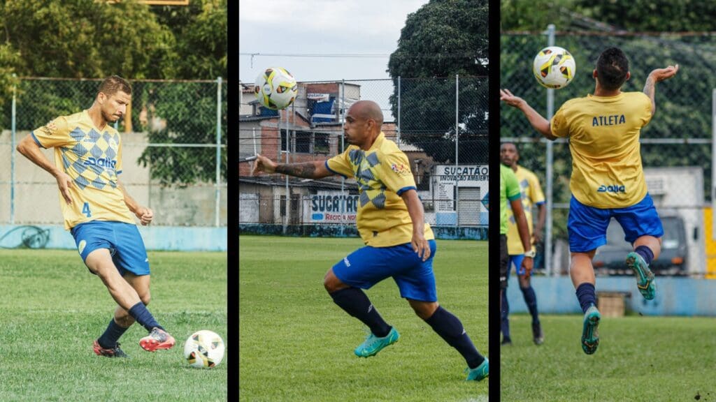 Elenco do GEL em treinamentos para o jogo da Copa ES