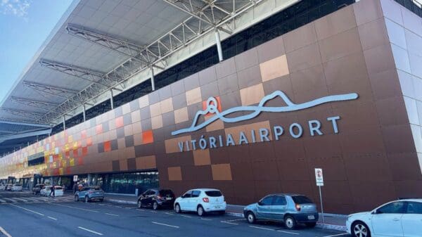 Entrada do aeroporto de Vitória