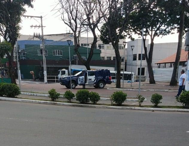 Viatura da GCM em Serra sede na manhã de sexta-feira (28)