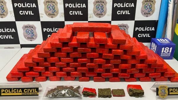 Policia Civil apreende mais de 70 tabletes de maconha em Guarapari