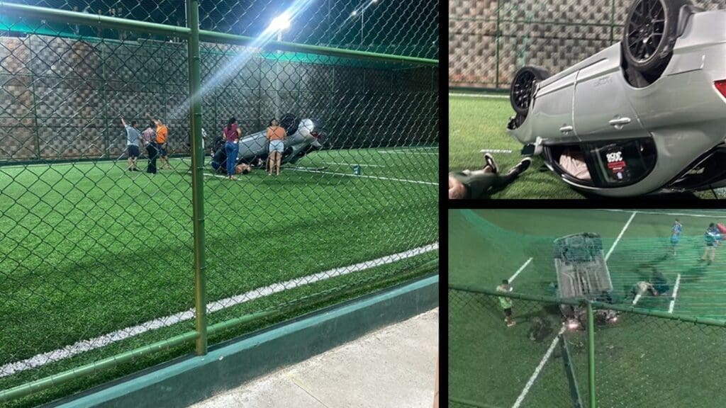 Motorista que caiu do novo Viaduto de Carapina estava com a CNH cassada, afirma a PM Carro capotado no novo viaduto de Carapina e motorista estava sem CNH