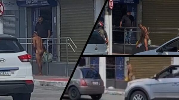 Vídeo: peladão é flagrado circulando pela Avenida Central de Laranjeiras