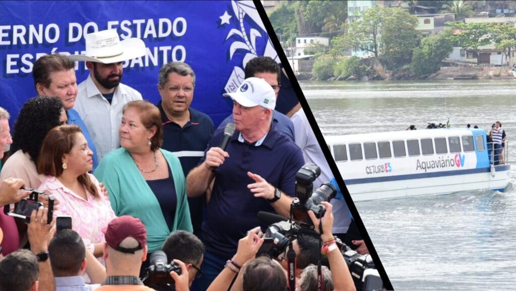 Confira como foi a inauguração do Aquaviário após mais de duas décadas de espera no ES Pablo Muribeca ao lado de Renato Casagrande na inauguração do Aquaviário